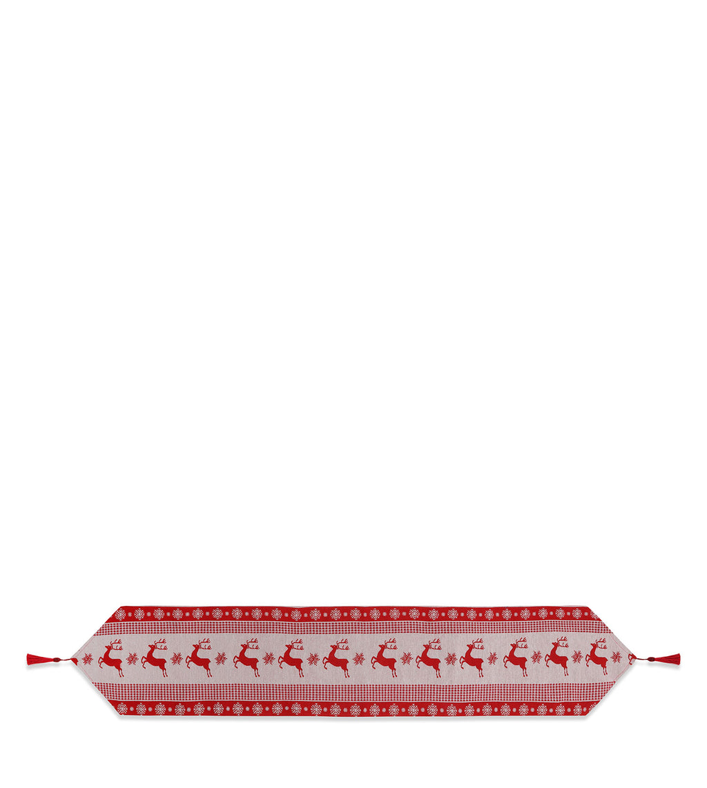 Christmas Deer amd Snowflake Table Runner
