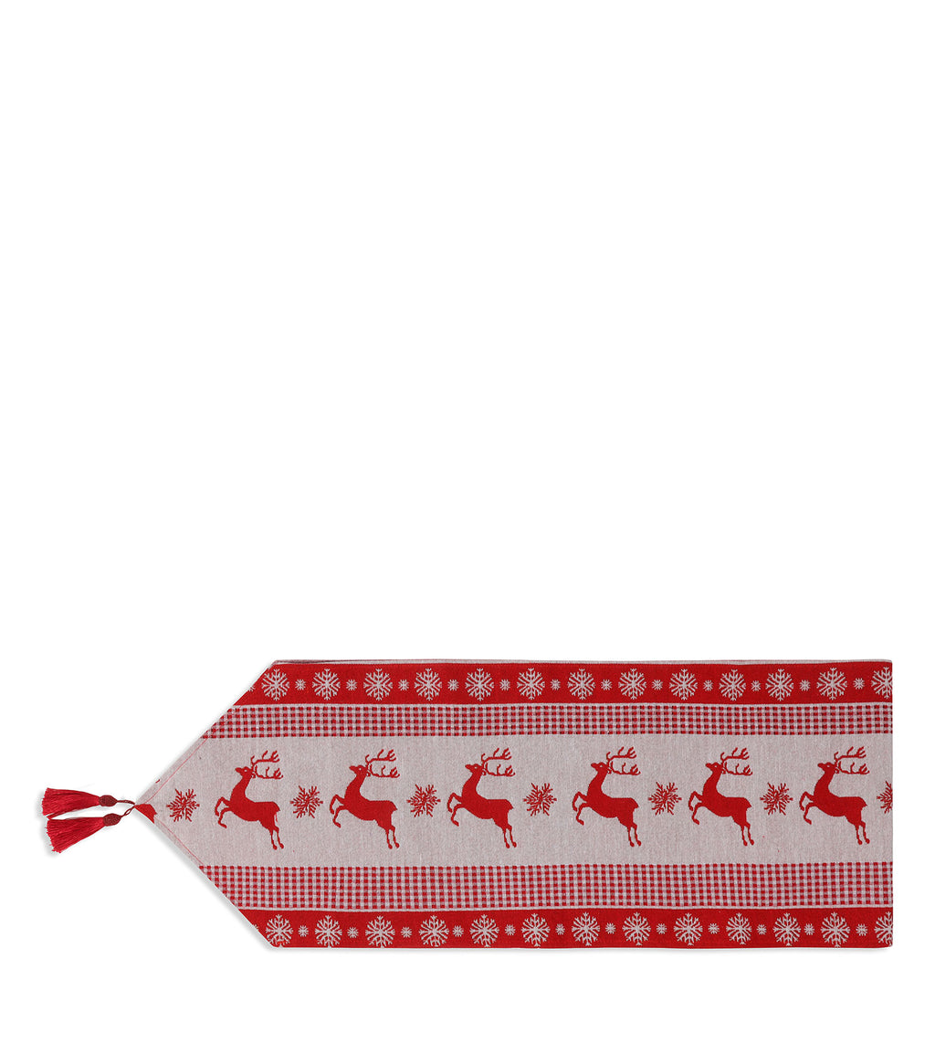 Christmas Deer amd Snowflake Table Runner