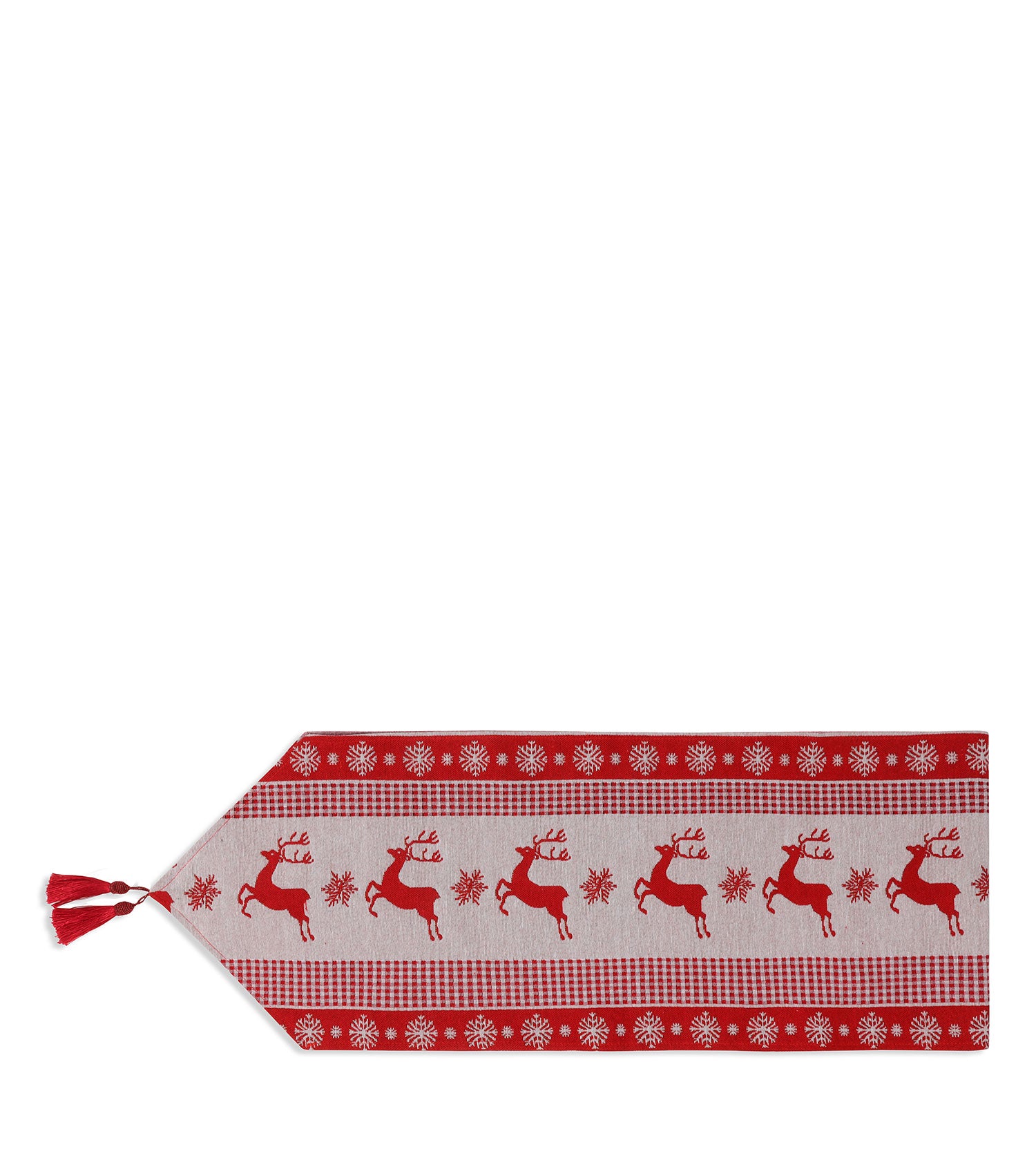 Christmas Deer amd Snowflake Table Runner