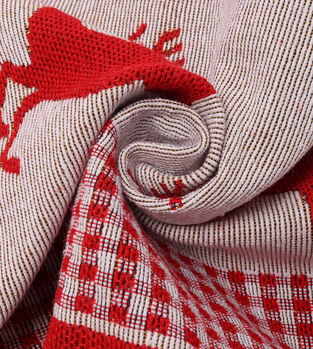 Christmas Deer amd Snowflake Table Runner