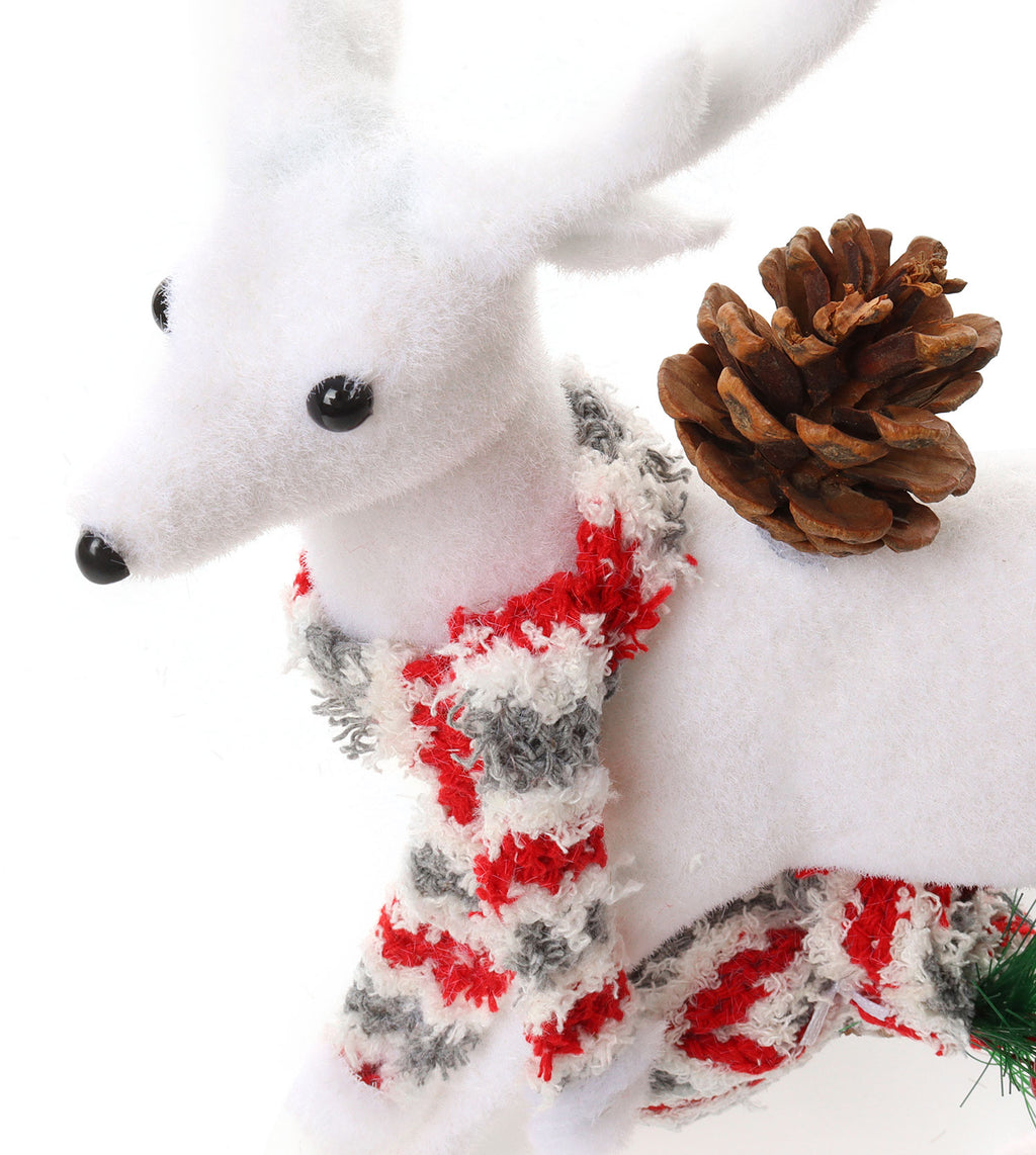 Chirstmas Toys Snow White Deer Dector