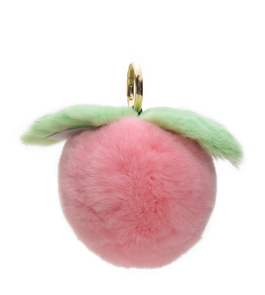 Plush Peach Keyring