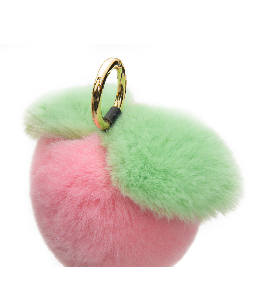 Plush Peach Keyring