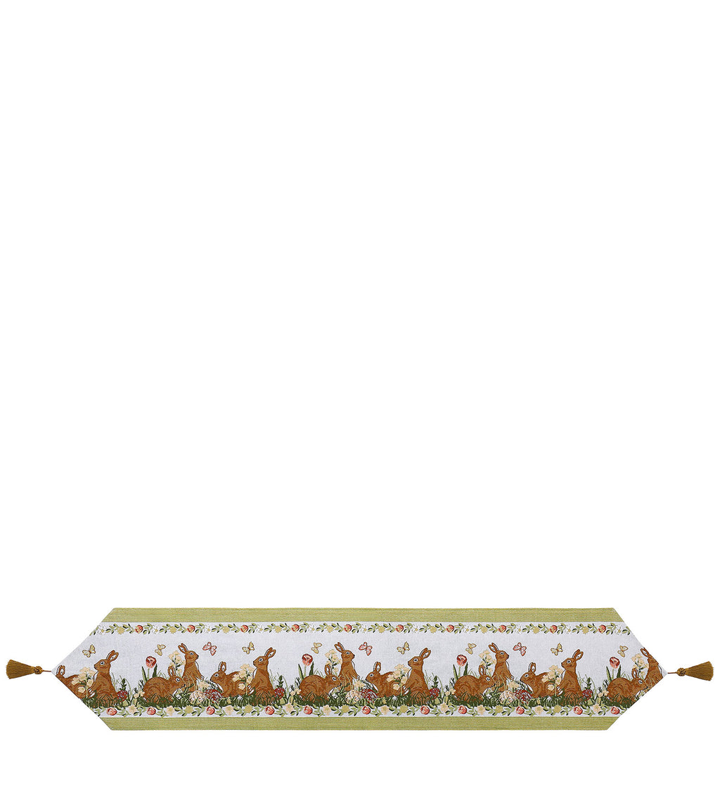 Jacquard Bunny Table Runner 180x33cm