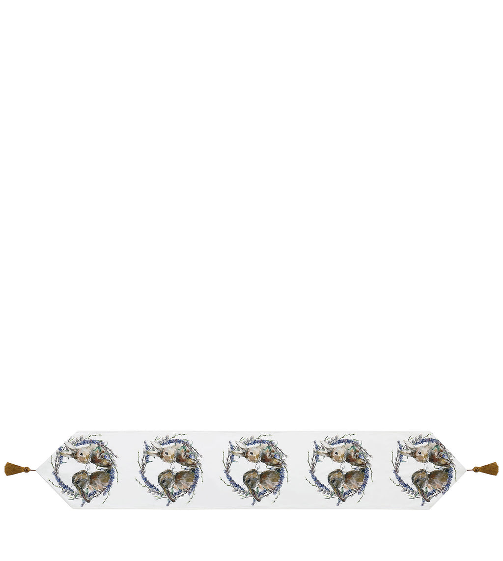 Flannel Bunny Table Runner 180x33cm