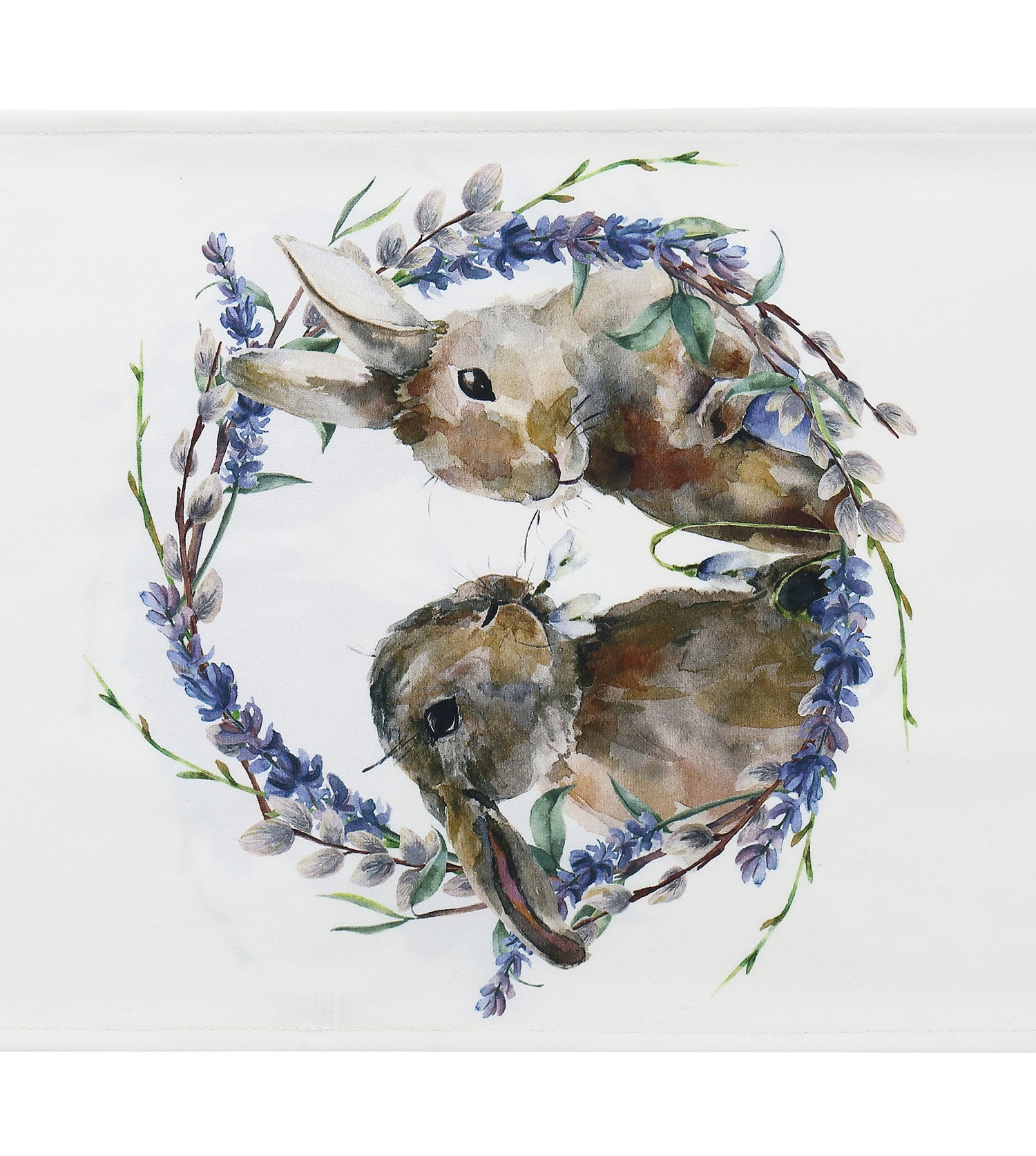 Flannel Bunny Table Runner 180x33cm