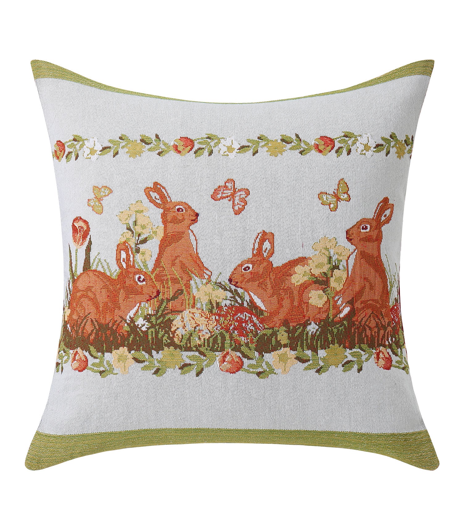 Jacquard Bunny Cushion 44x44cm