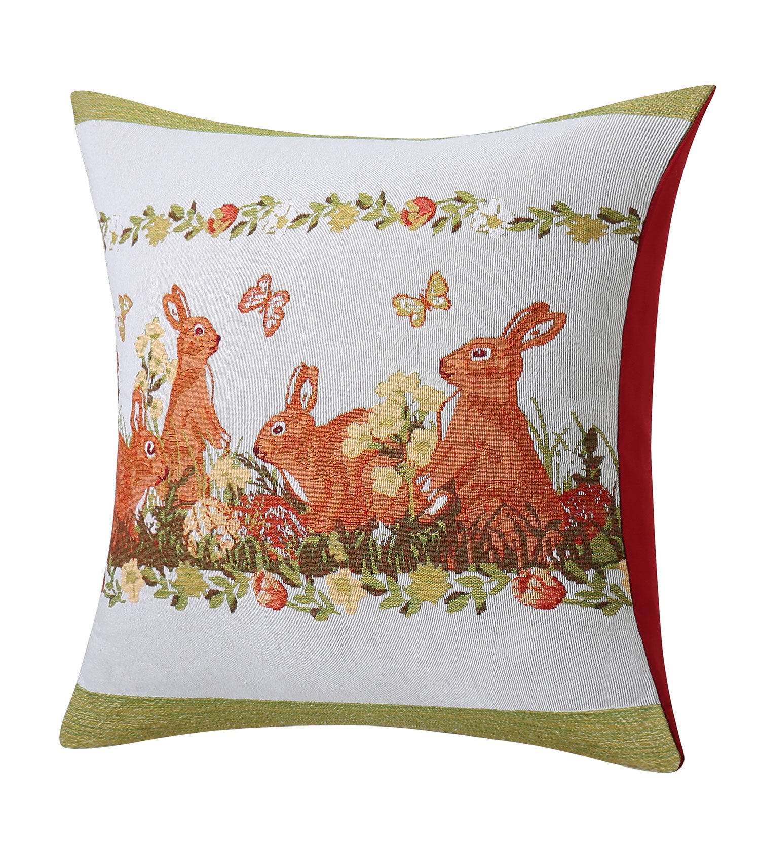 Jacquard Bunny Cushion 44x44cm