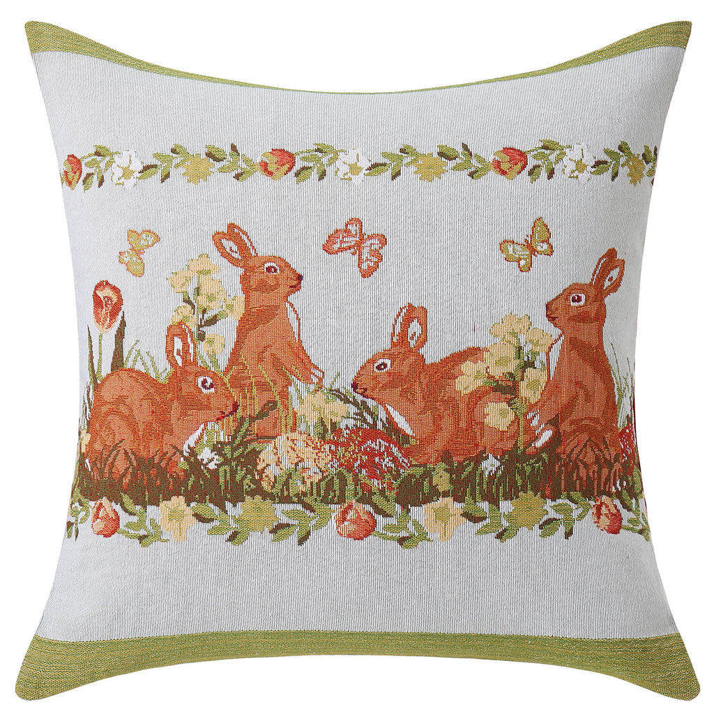 Jacquard Bunny Cushion 44x44cm