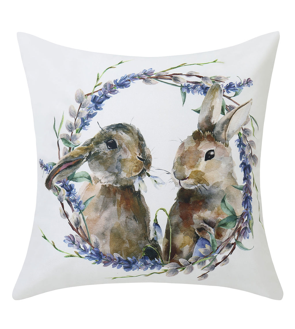 Flannel Bunny Cushion 44x44cm