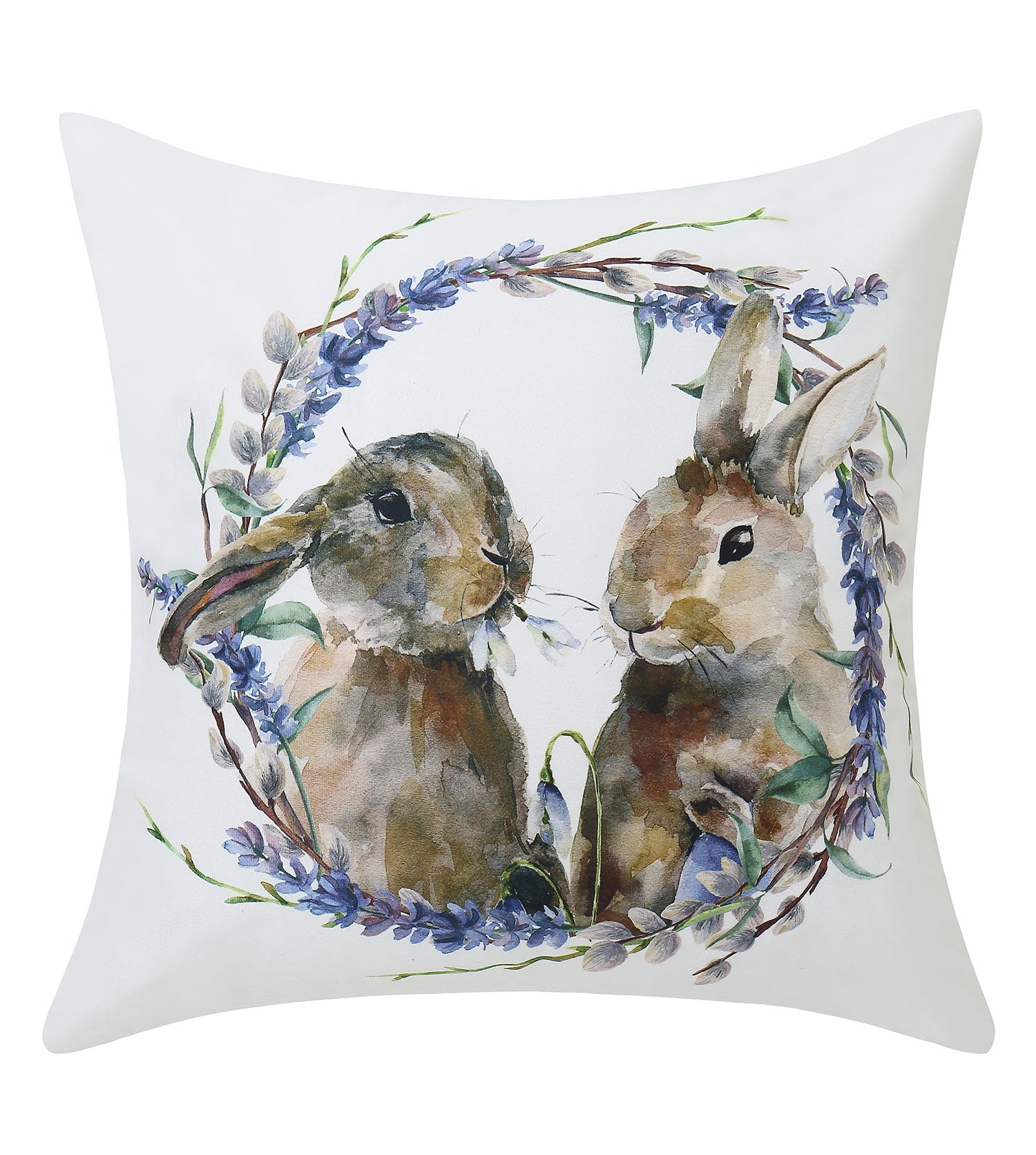 Flannel Bunny Cushion 44x44cm