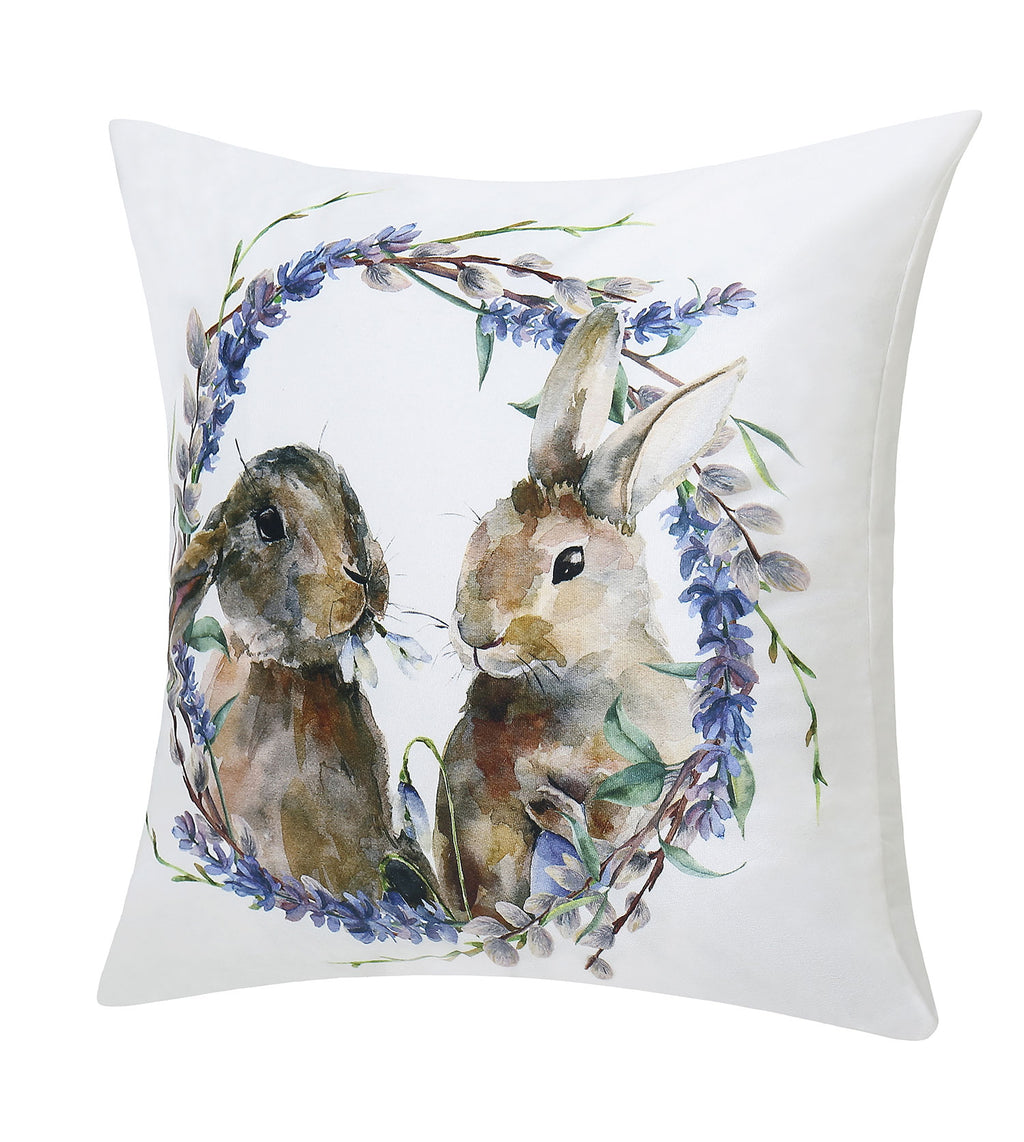 Flannel Bunny Cushion 44x44cm