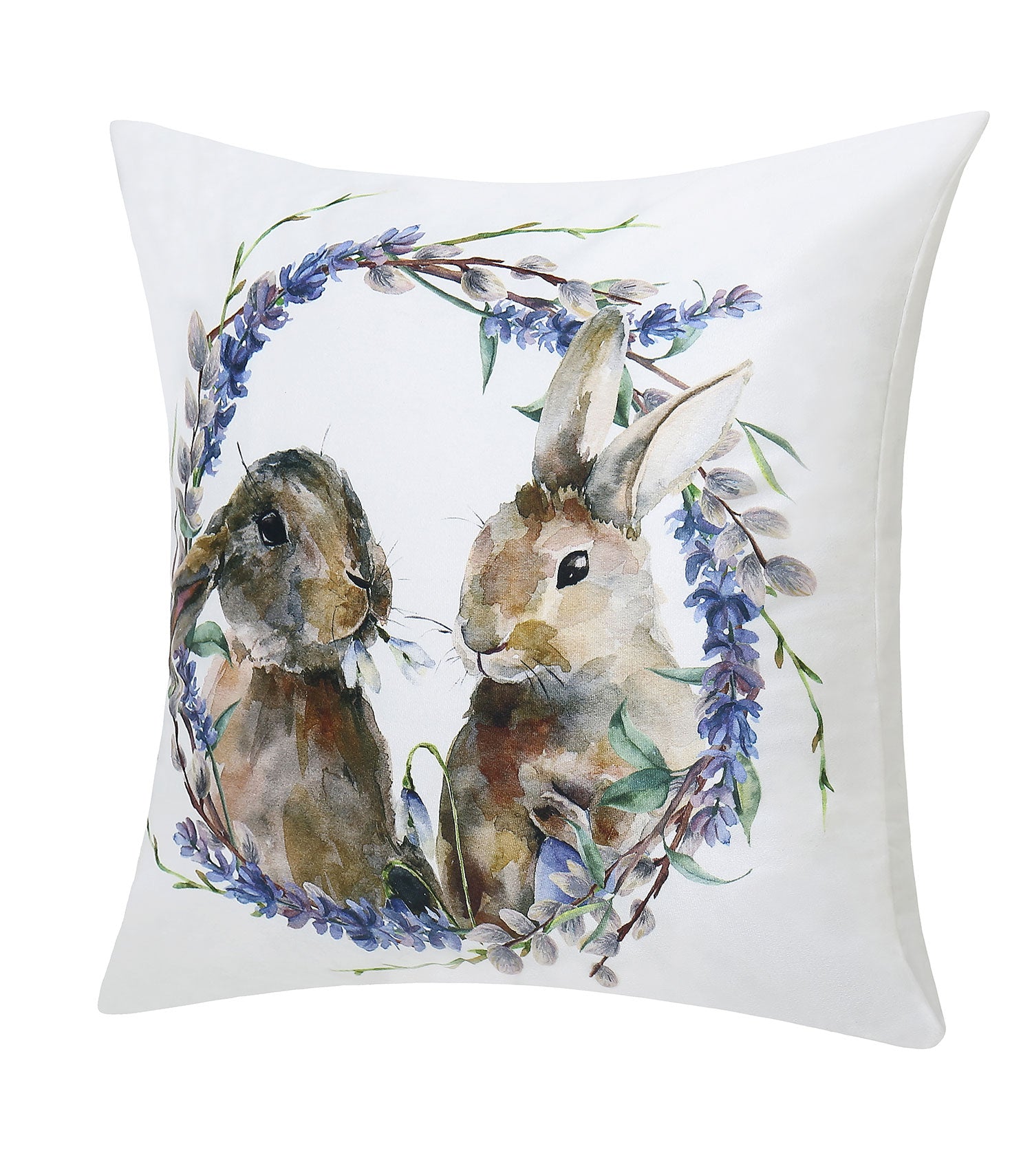Flannel Bunny Cushion 44x44cm