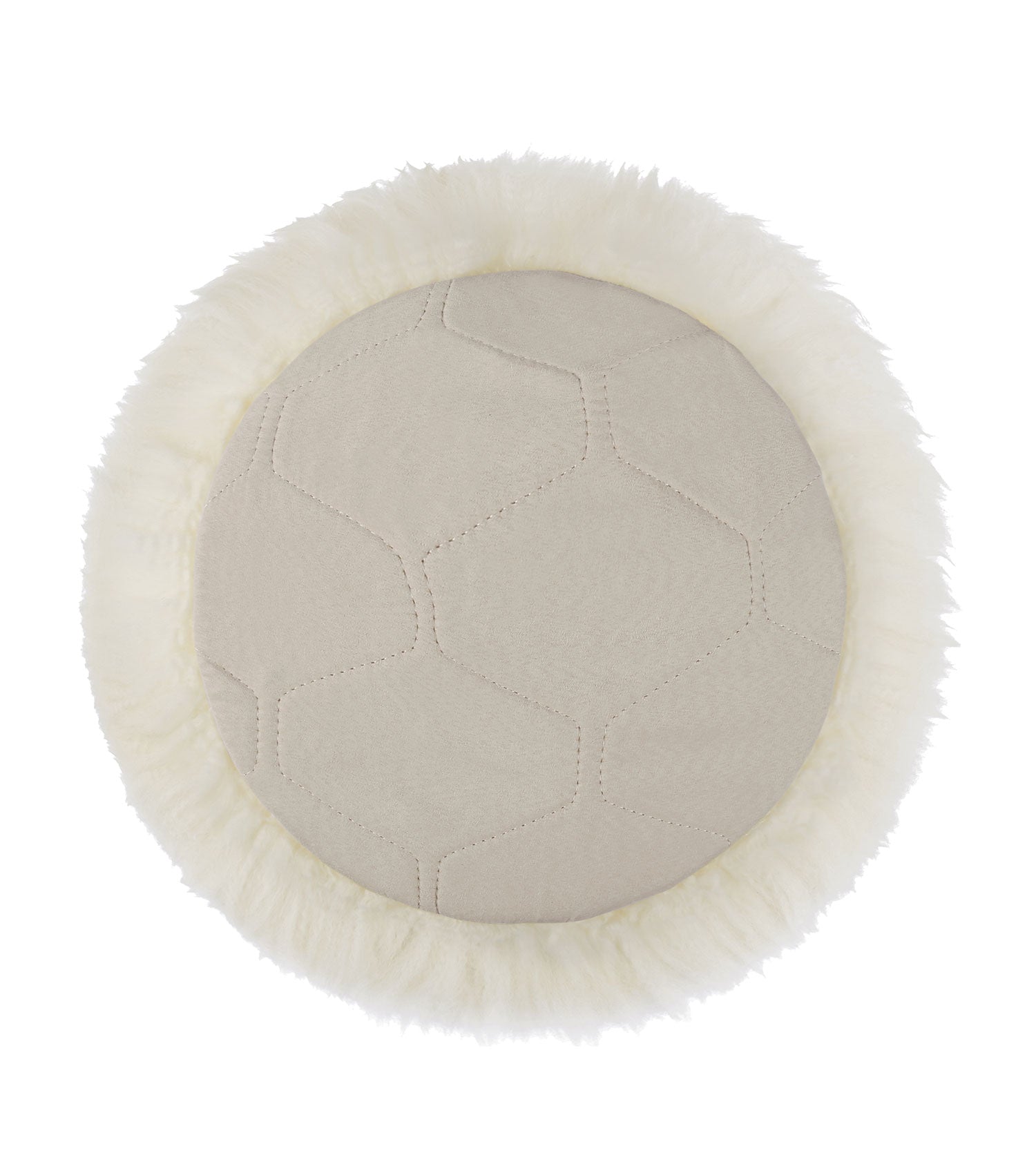 Round wool seat cushion 33cm x 33cm