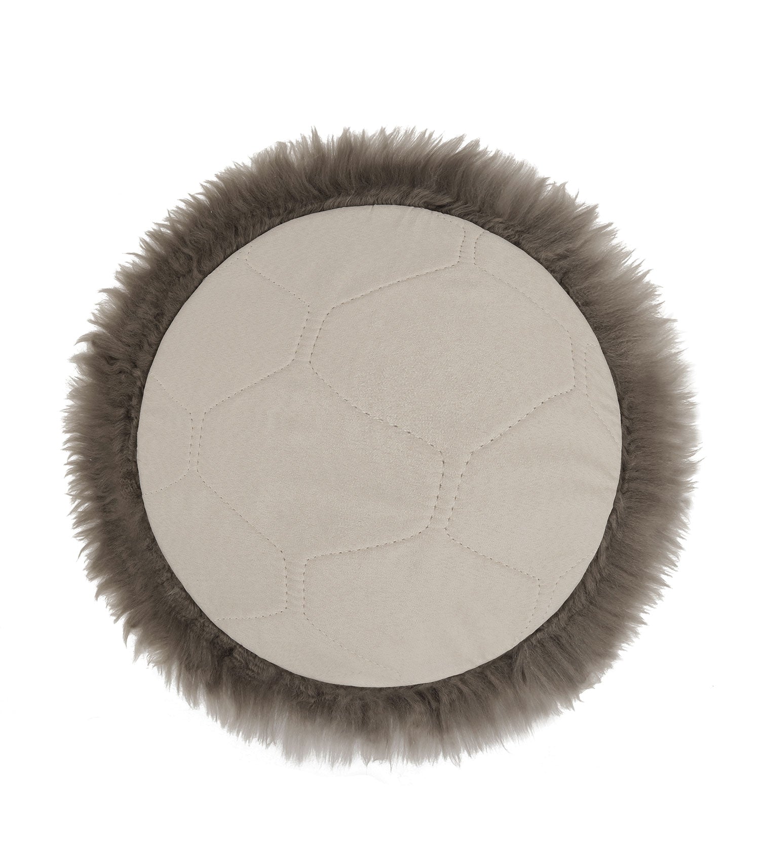 Round wool seat cushion 33cm x 33cm
