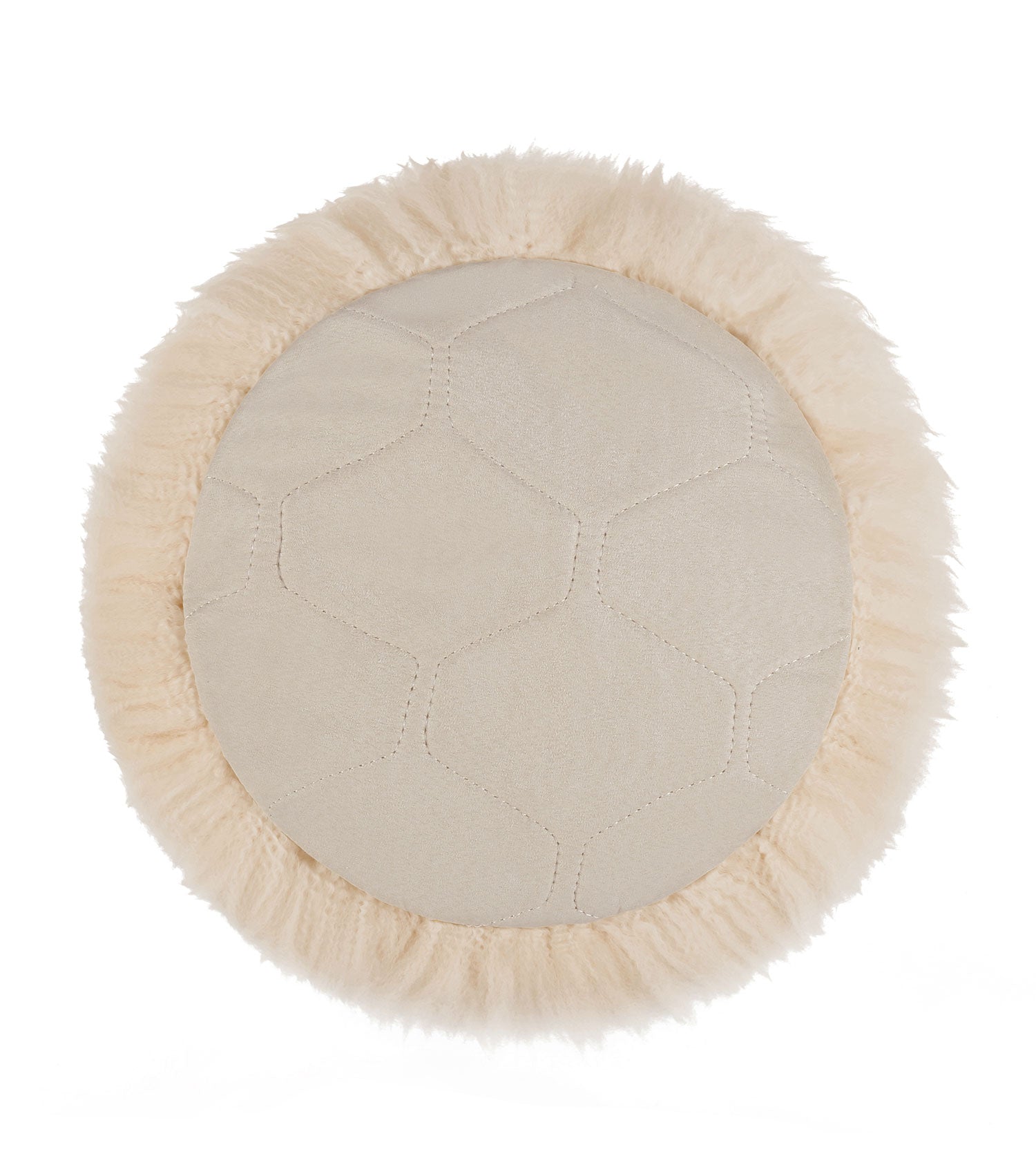 Round wool seat cushion 33cm x 33cm