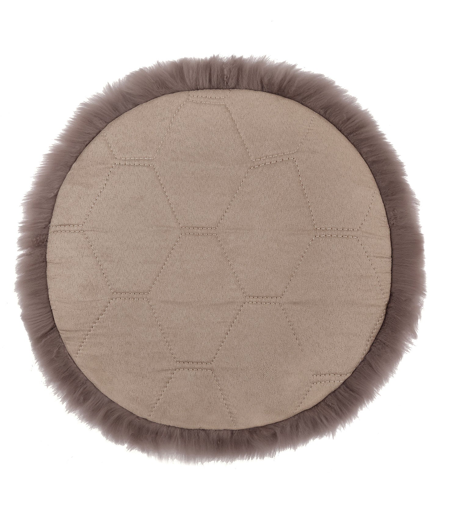 Round wool seat cushion 40cm x 40cm