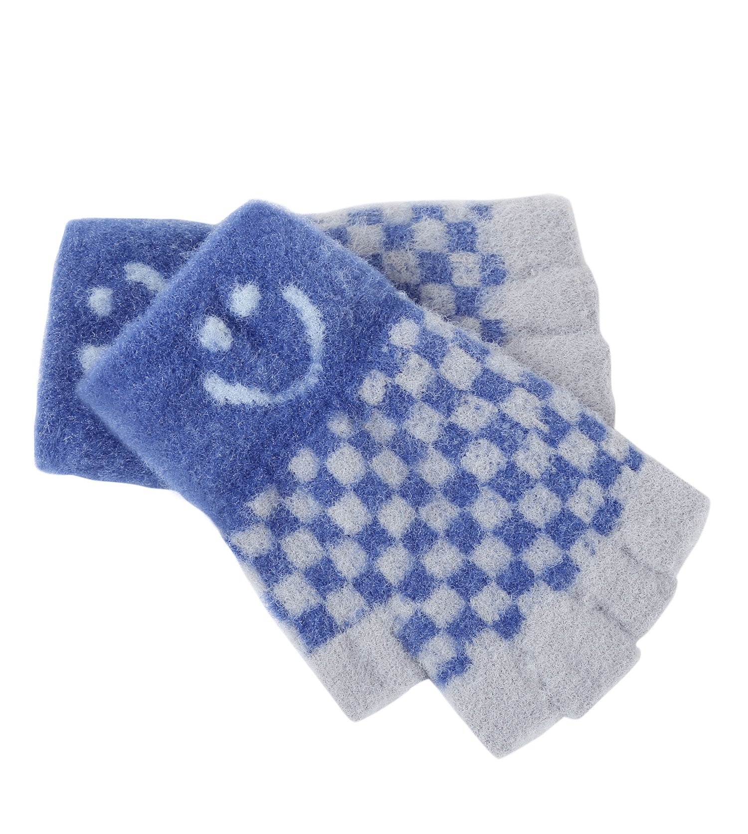 Kids Fingerless Ultra Plush Knit Gloves
