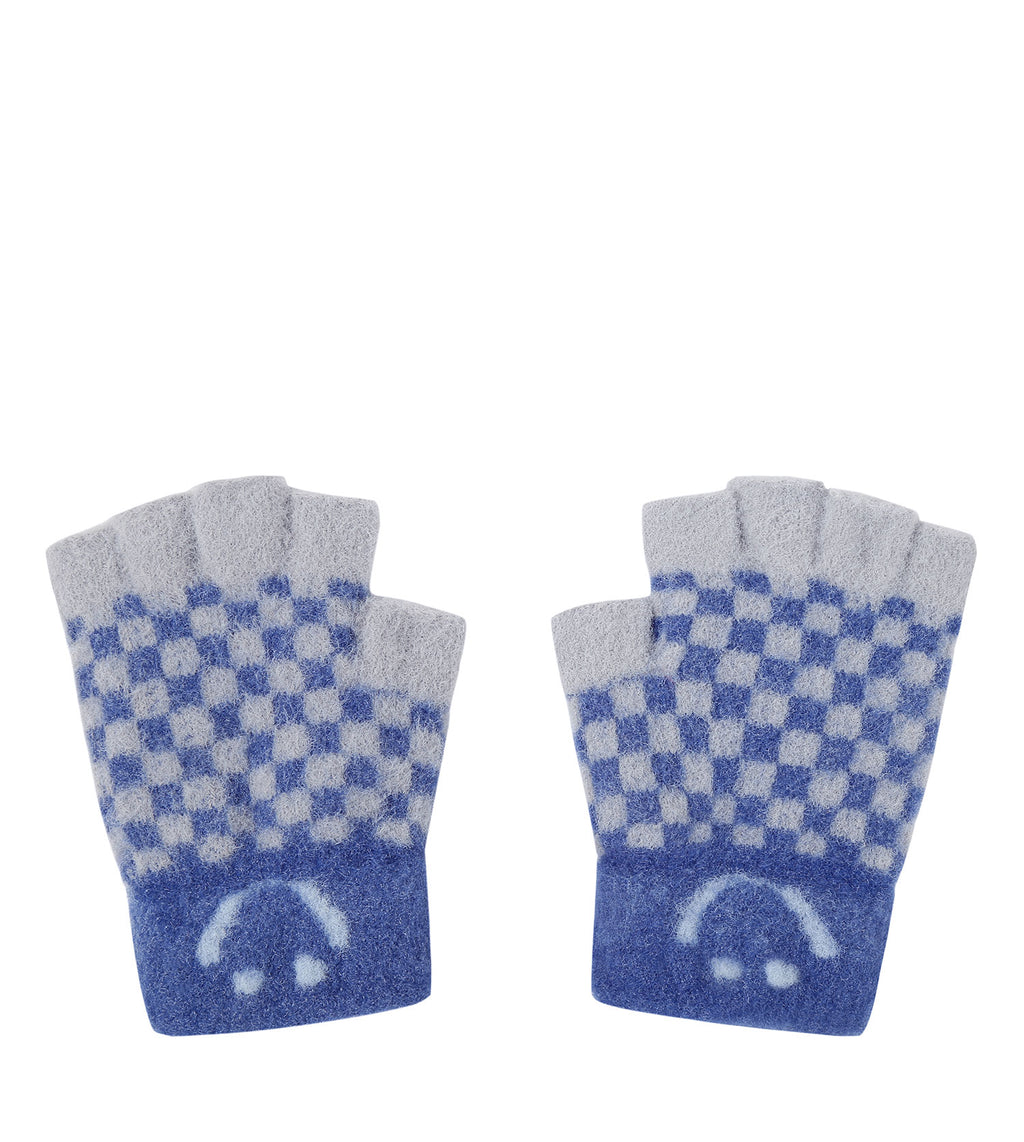 Kids Fingerless Ultra Plush Knit Gloves