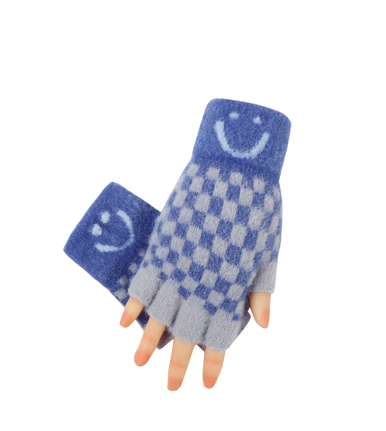 Kids Fingerless Ultra Plush Knit Gloves