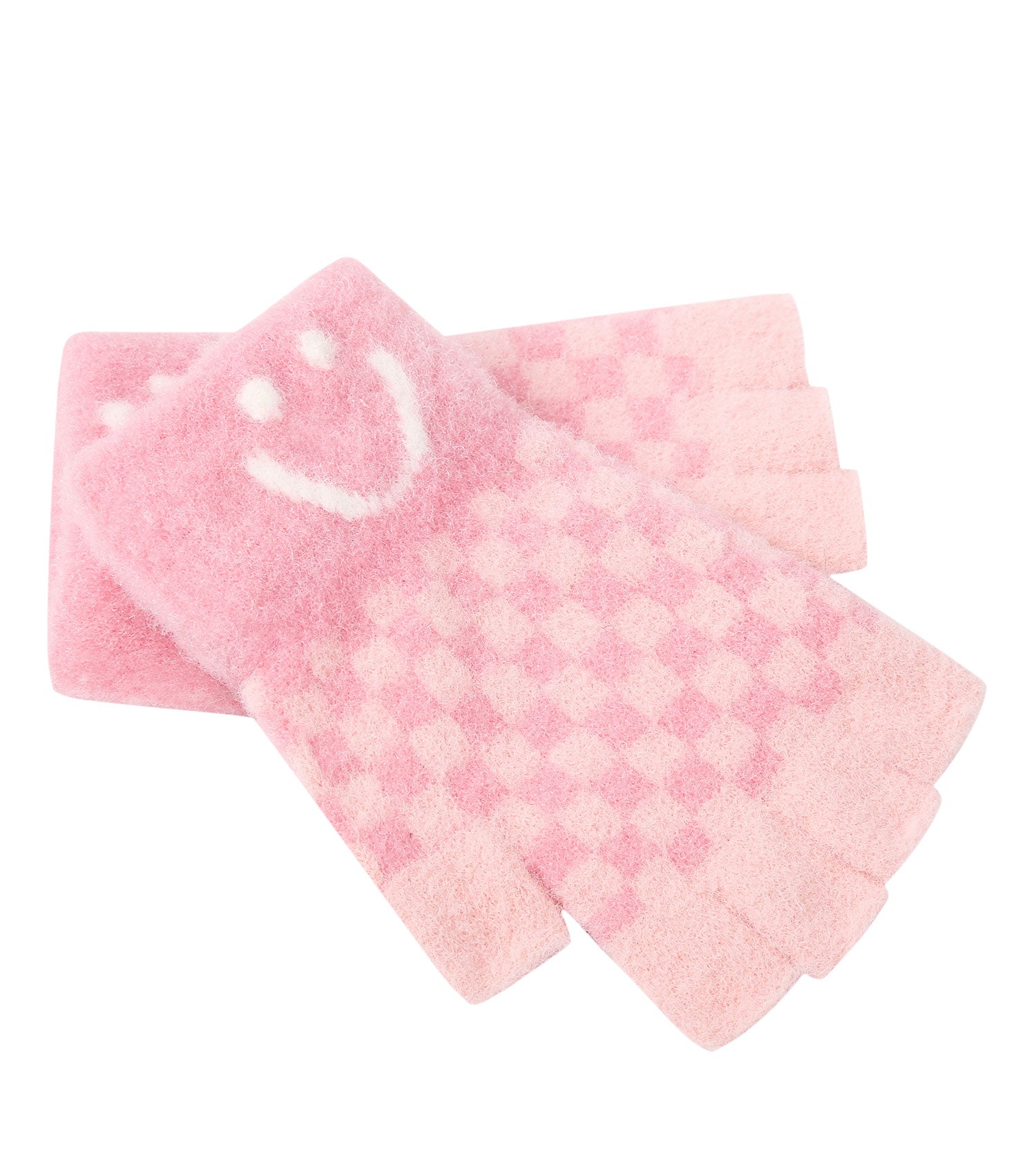 Kids Fingerless Ultra Plush Knit Gloves