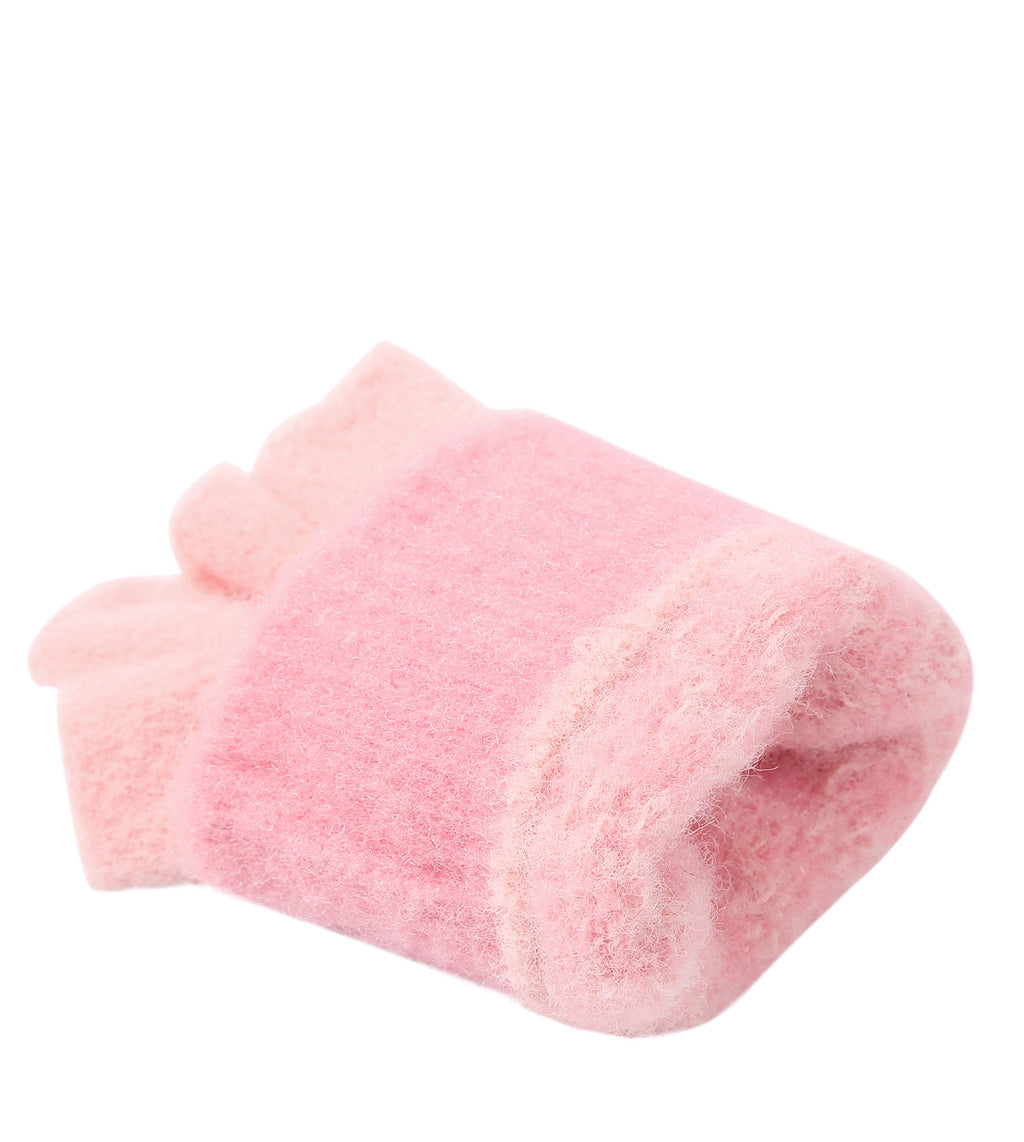 Kids Fingerless Ultra Plush Knit Gloves