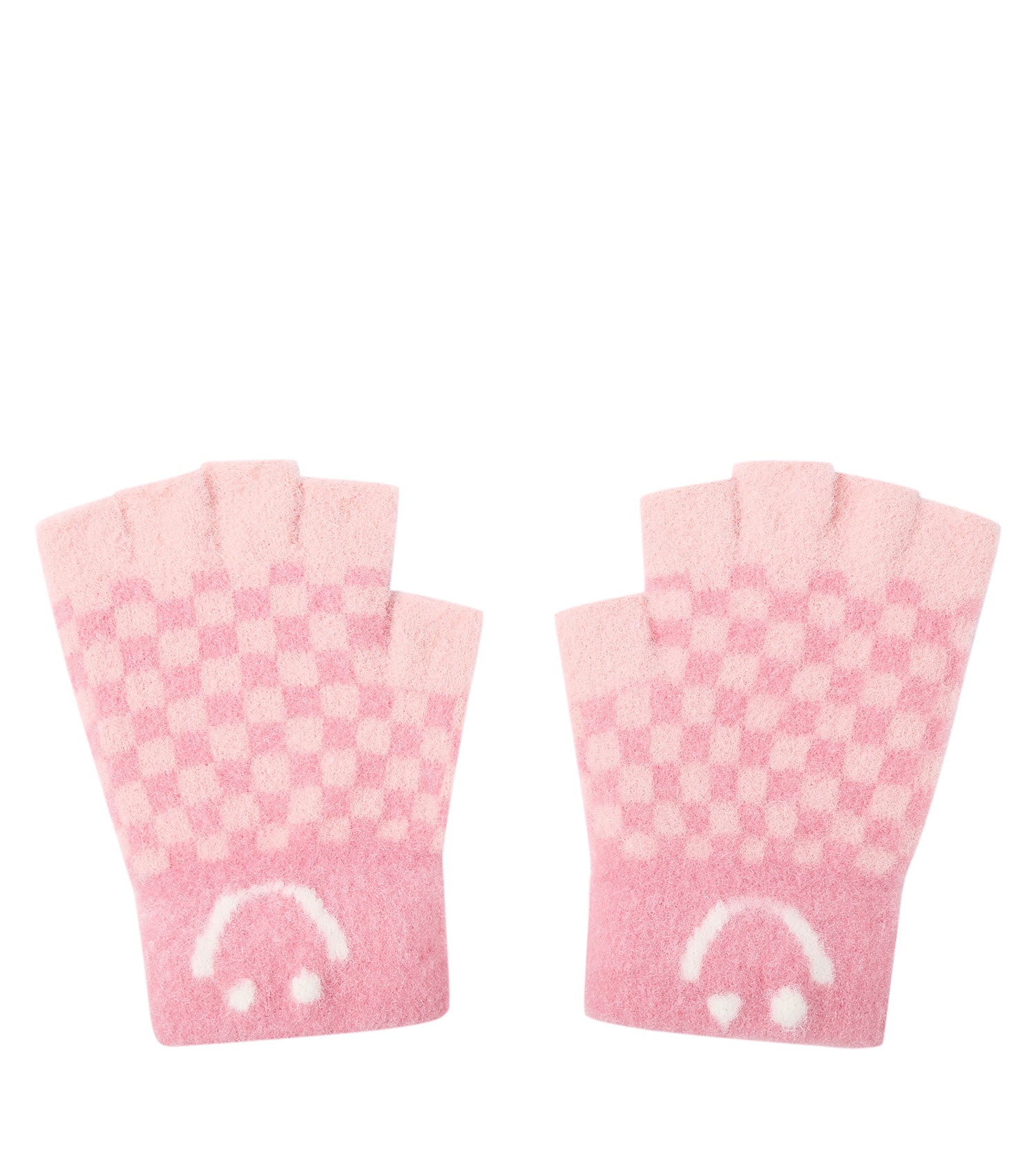 Kids Fingerless Ultra Plush Knit Gloves