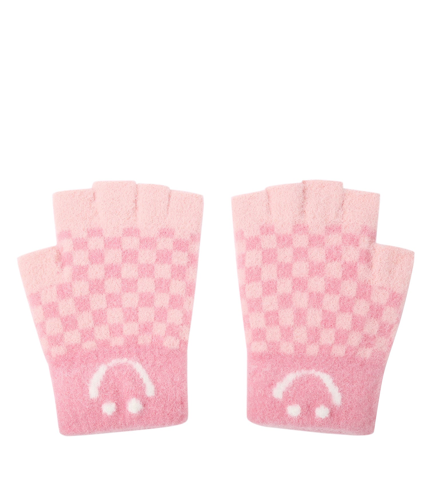 Kids Fingerless Ultra Plush Knit Gloves