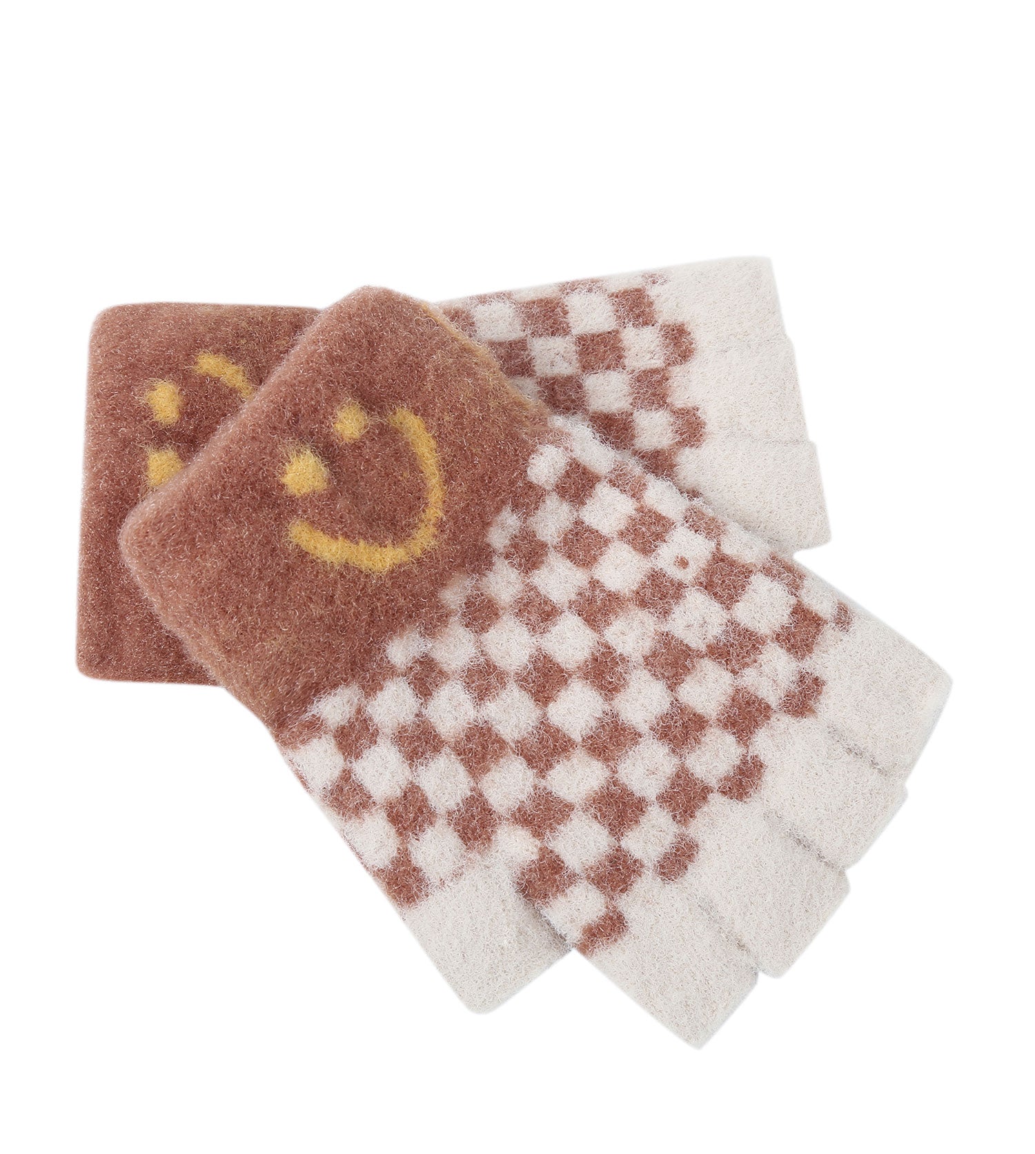 Kids Fingerless Ultra Plush Knit Gloves