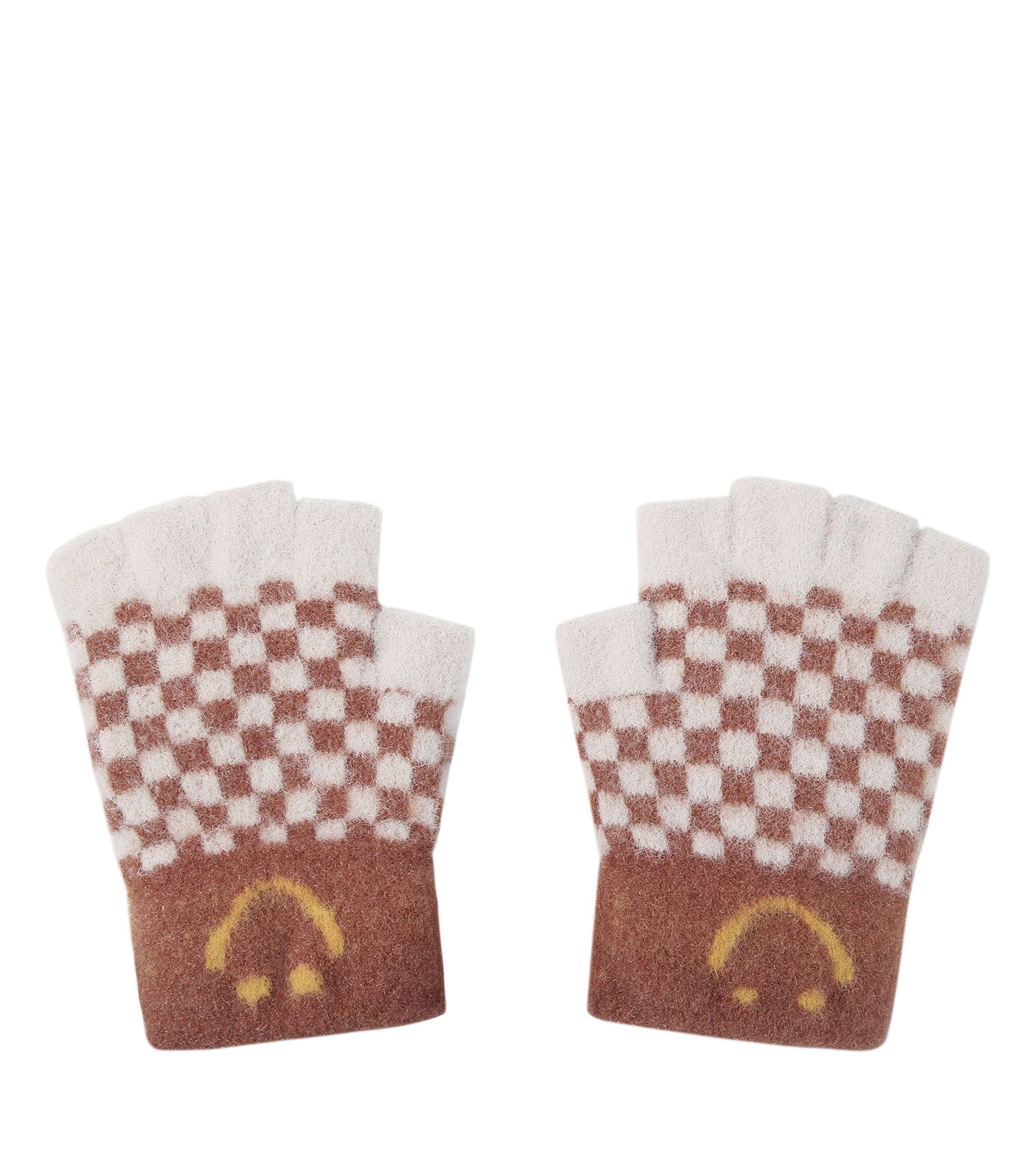 Kids Fingerless Ultra Plush Knit Gloves