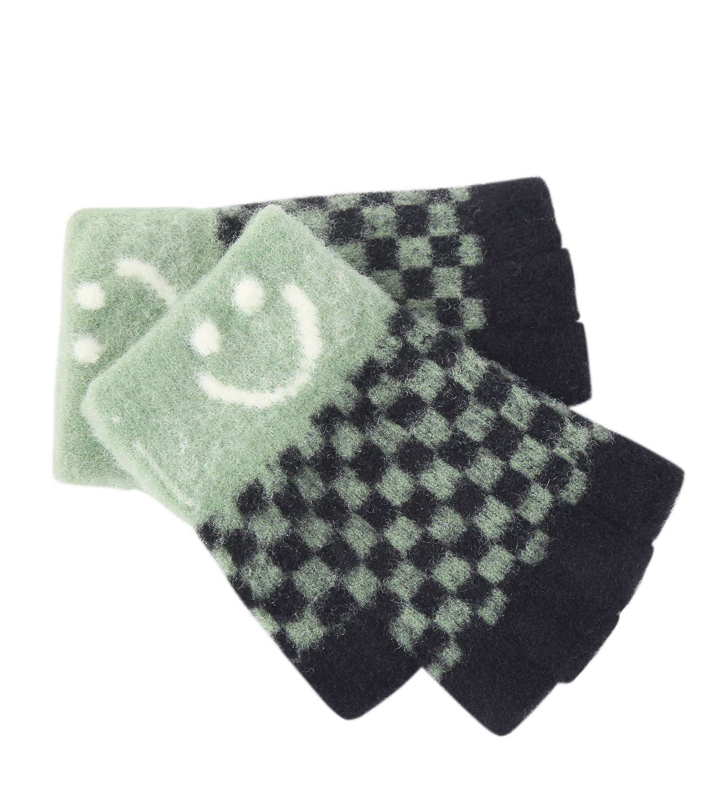 Kids Fingerless Ultra Plush Knit Gloves