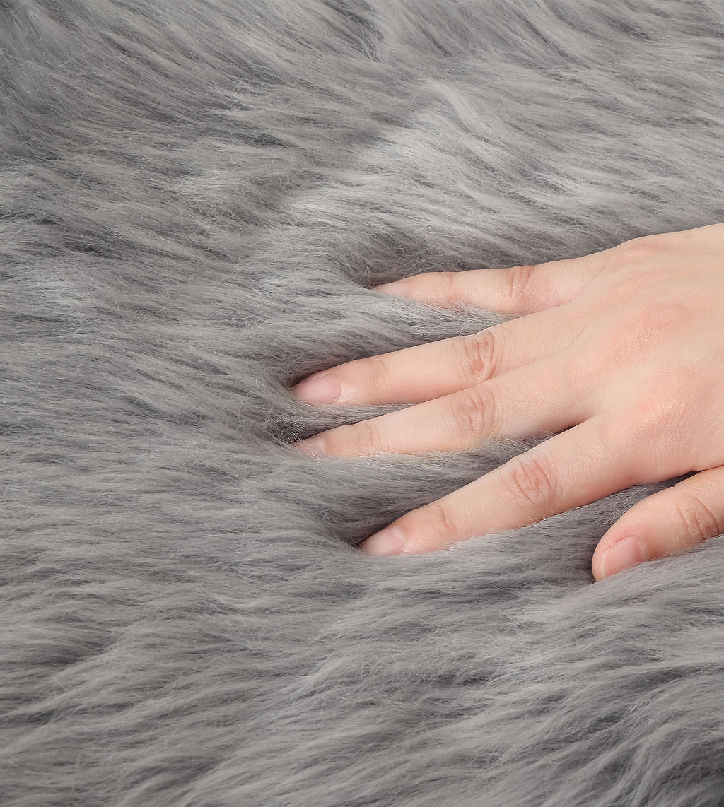 Single Long Wool Rugs 105cm