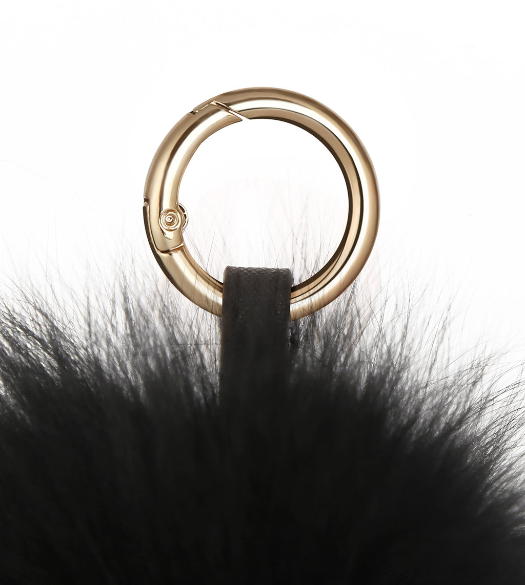 Pom Pom Fluffy Keyring