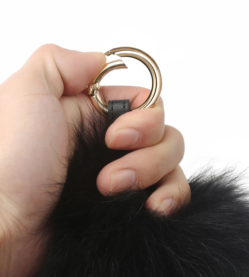 Pom Pom Fluffy Keyring