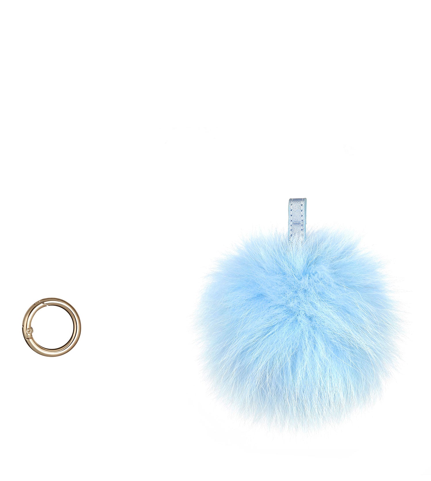Pom Pom Fluffy Keyring