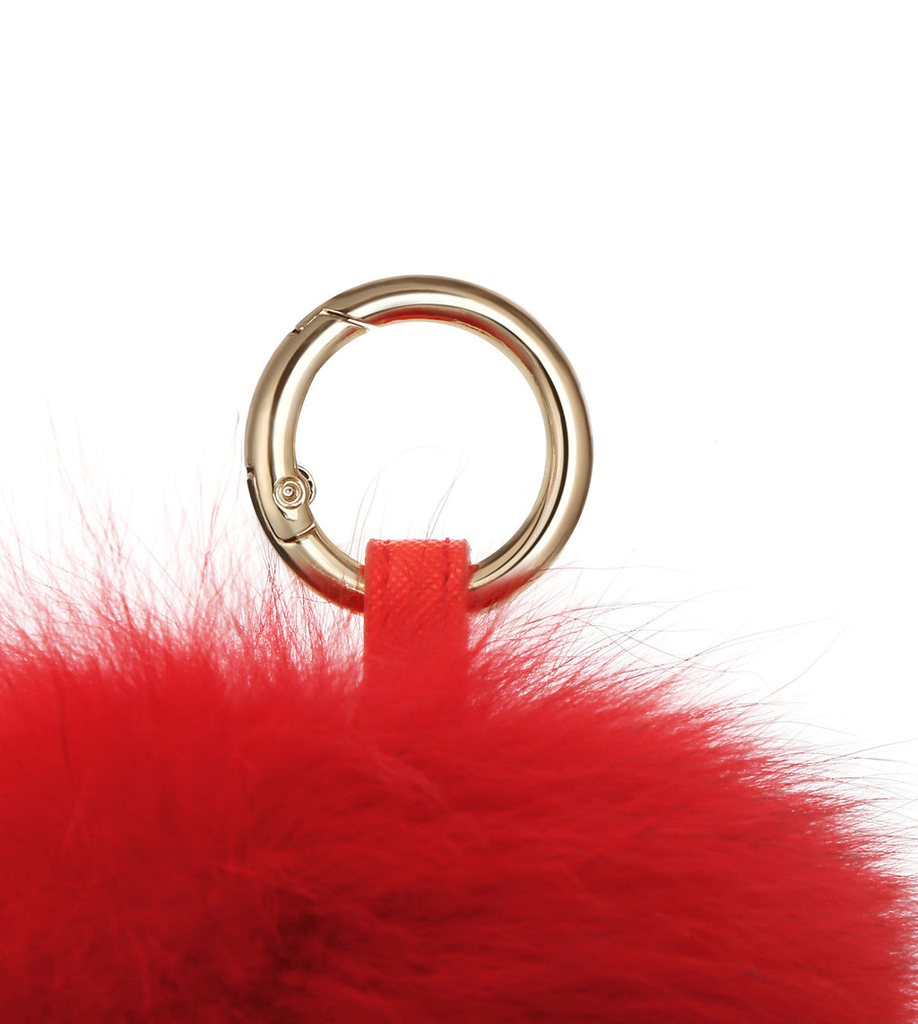 Pom Pom Fluffy Keyring